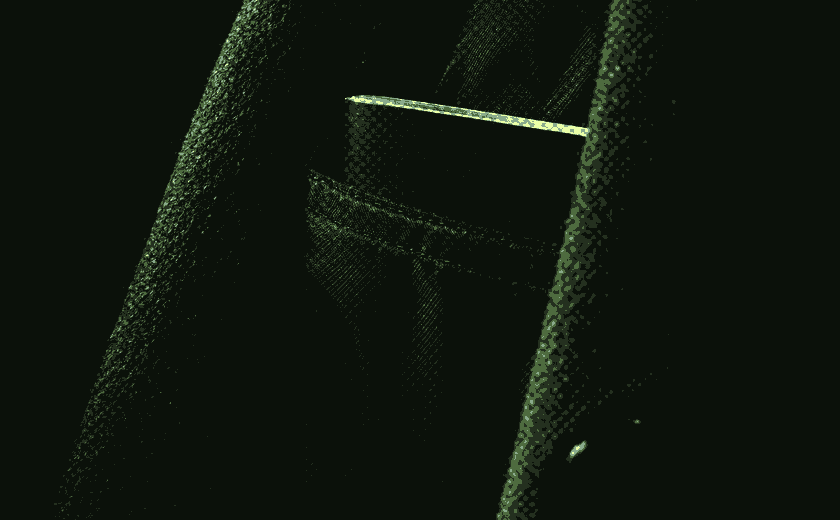 A passport in a coat pocket.